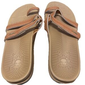 KuaiLu Women's Sandals Size US 10 Brown